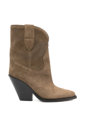 ISABEL MARANT Leyane pointed-toe boots - Green