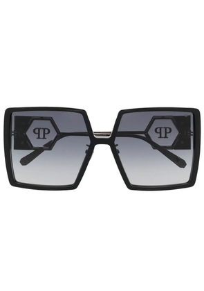 Philipp Plein Eyewear oversize square-frame sunglasses - Black