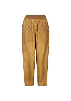 Uma Wang geometric-pattern trousers - Yellow