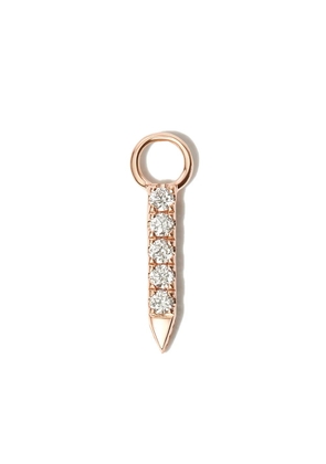 MARIA TASH 18kt rose gold Eternity Bar diamond charm - Pink