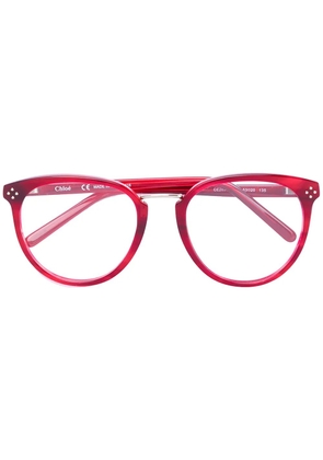 Chloé Eyewear round frame glasses - Red
