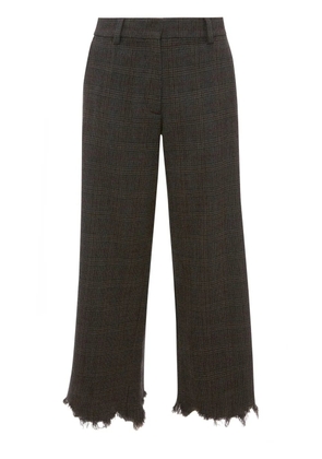 JW Anderson distressed-effect straight-leg trousers - Grey