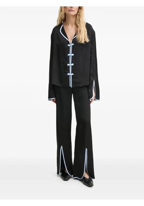 Sleeper contrast-trim pajamas - Black