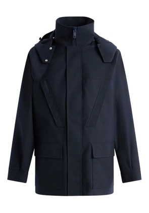 Bally detachable-hood parka - Blue