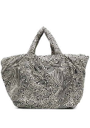 10 CORSO COMO Pouffy floral-print tote bag - Neutrals