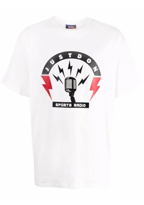 Just Don logo-print short-sleeve T-shirt - White
