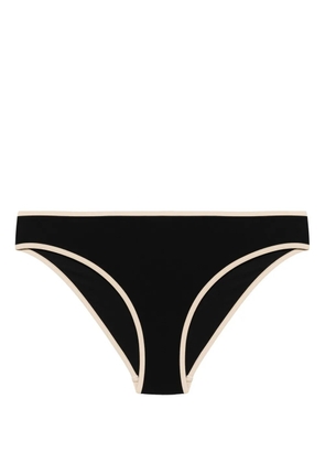 TOTEME striped-edge bikini bottoms - Black