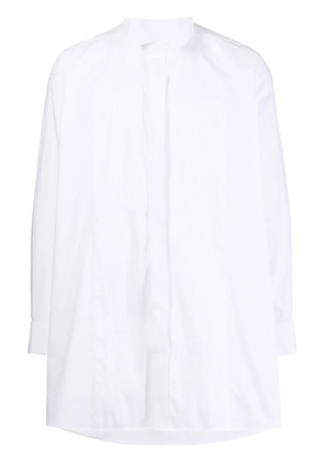 Raf Simons logo-patch button-up shirt - White