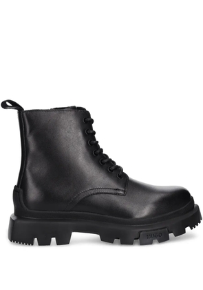 HUGO lace-up lug-sole boots - Black