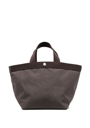 Hervé Chapelier medium button-fastening tote bag - Brown