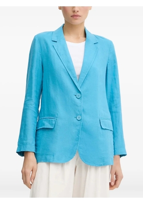 Benetton pocket button linen blazer - Blue