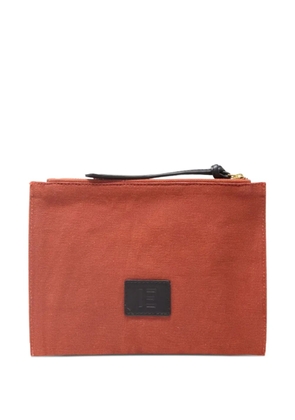 Inoui Editions embroidered clutch bag - Orange