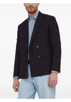 Sisley double-breasted four-button blazer - Black