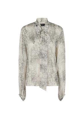 Federica Tosi snake-print blouse - Neutrals