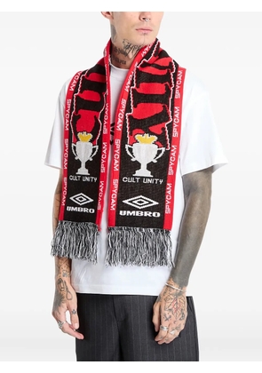 UMBRO Cult Unity fringed scarf - Red