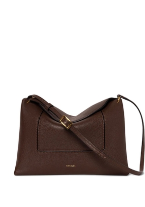 Wandler Penelope buckle shoulder bag - Brown