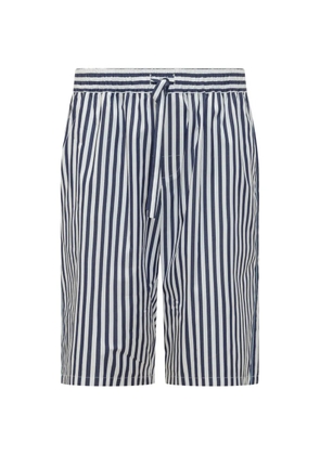 Dolce & Gabbana striped drawstring shorts - Blue