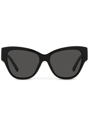 Dolce & Gabbana Eyewear logo-embossed butterfly-frame sunglasses - Black