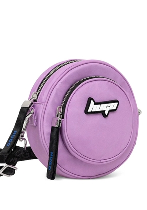 HUGO mini logo-plaque crossbody bag - Purple