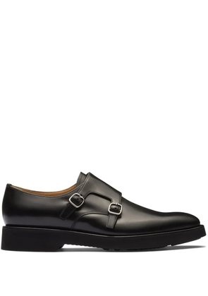 Church's double-buckle leather monk shoes - Black