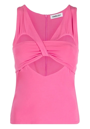 AMBUSH cut-out sleeveless tank top - Pink