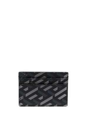 Versace La Greca leather cardholder - Black