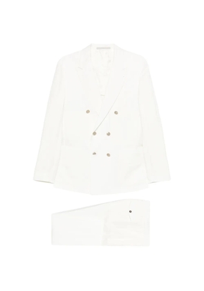 Eleventy double-breasted suit - White