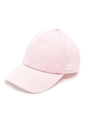 Courrèges Signature cotton cap - Pink