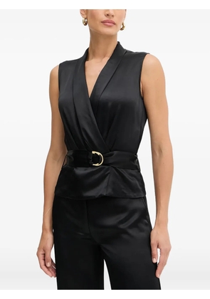 MARCIANO by GUESS belted sleeveless top - Black