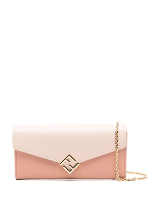 FENDI FF Diamonds Continental cross body bag - Pink