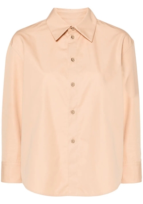 Jil Sander pointed-collar cotton shirt - Brown
