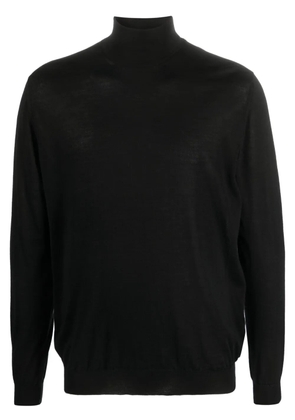 Malo roll-neck fine-knit jumper - Black