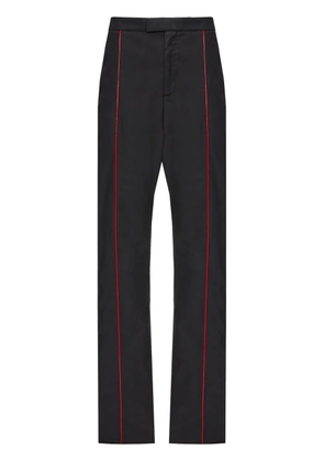 Ferragamo contrasting-trim cotton track pants - Black