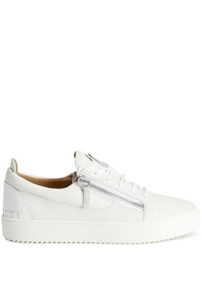 Giuseppe Zanotti zip-details low-top sneakers - White