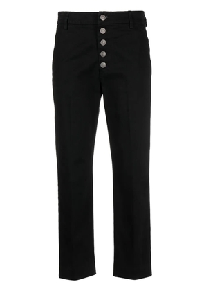 DONDUP Nima logo-plaque trousers - Black