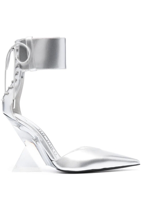 The Attico Morgan 105mm pumps - Silver