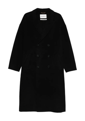 AMARÁNTO notched-lapel double-breasted coat - Black