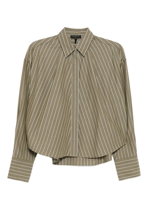 rag & bone Martha striped poplin shirt - Green
