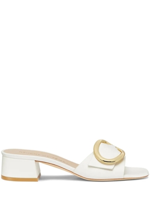 Stuart Weitzman 35mm Benni mules - White