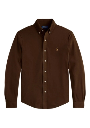 Polo Ralph Lauren logo-detail long-sleeve shirt - Brown