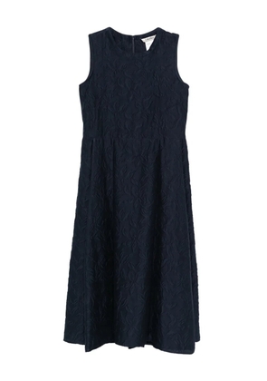 'S Max Mara floral-embroidered sleeveless midi dress - Blue