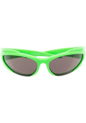Balenciaga Eyewear oval-frame sunglasses - Green