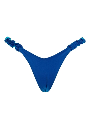 Agua Bendita Adele ruffled-detail bikini bottom - Blue