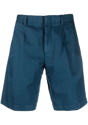 Zegna mid-rise Chino shorts - Blue