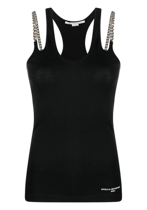 Stella McCartney Falabella-chain racerback vest top - Black