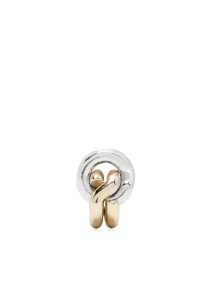 OUIE 14K yellow gold articulated-links single earring