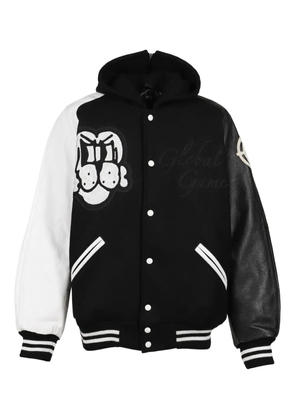 CHITO Gobal Game hooded graphic jacket - Black