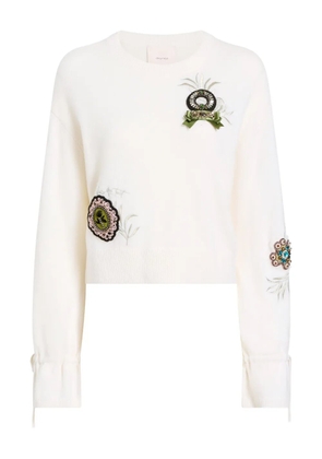 Cinq A Sept Tasha rose patch top - White