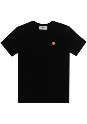 PELO FOUNDATION dog-appliqué T-shirt - Black