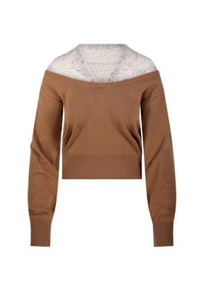 Giuseppe Di Morabito embellished sweater - Brown